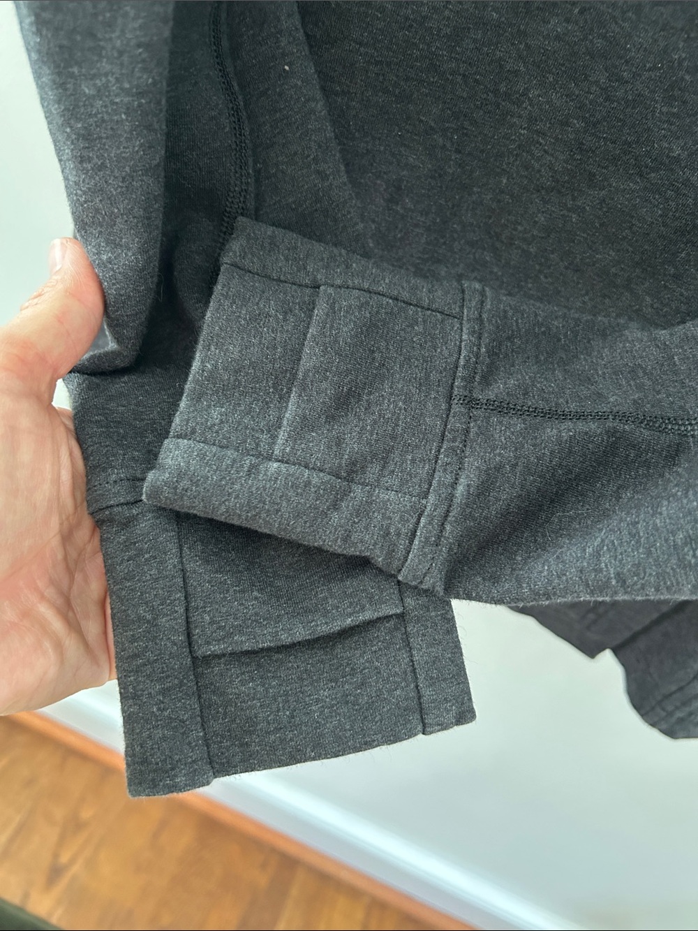 lululemon athletica Coast Wrap II Women's 6 Charcoal Gray Cowl Neck Yoga Jacket - Picture 5 of 14